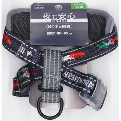 アースペットTトレドッグ反射8胴輪黒　L