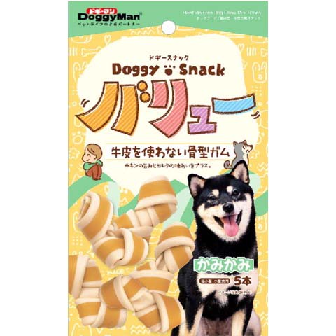 ハヤシ DSV牛皮を使わない骨型ガム　5本