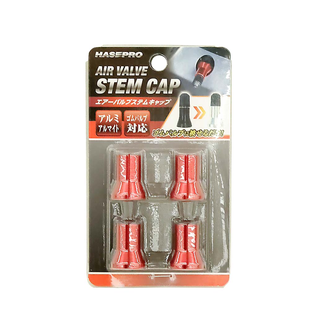 エアーバルブステムキャップレッド　AVS1RED