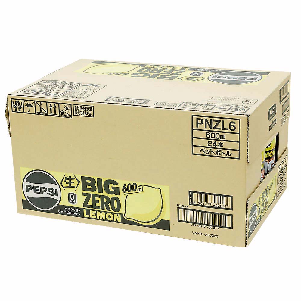 サントリー ペプシ＜生＞BIG ZERO LEMON 600ml