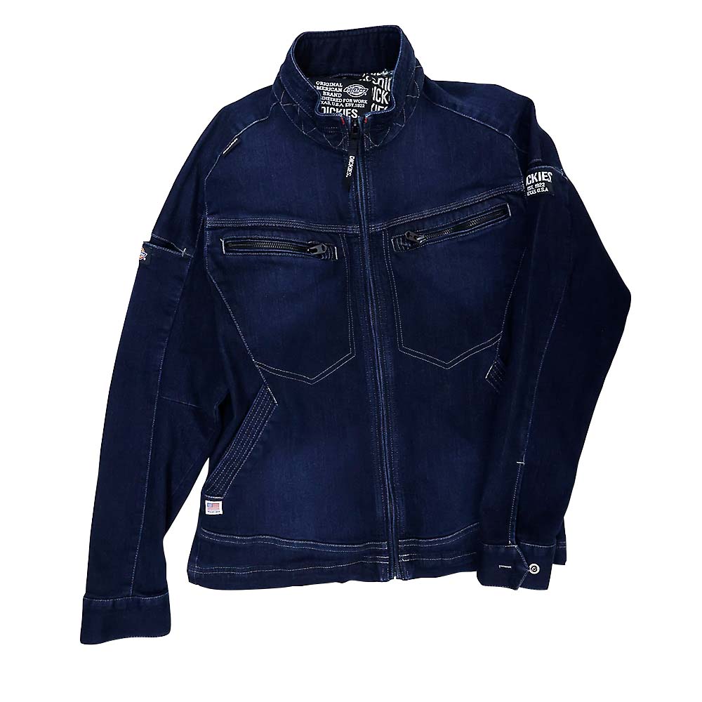 D2900 ストレッチシルキーデニムジャケット　INDIGO XXL