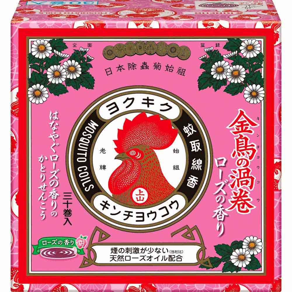 金鳥の渦巻Ｖ　ローズの香り　３０巻（紙函）　３０巻函