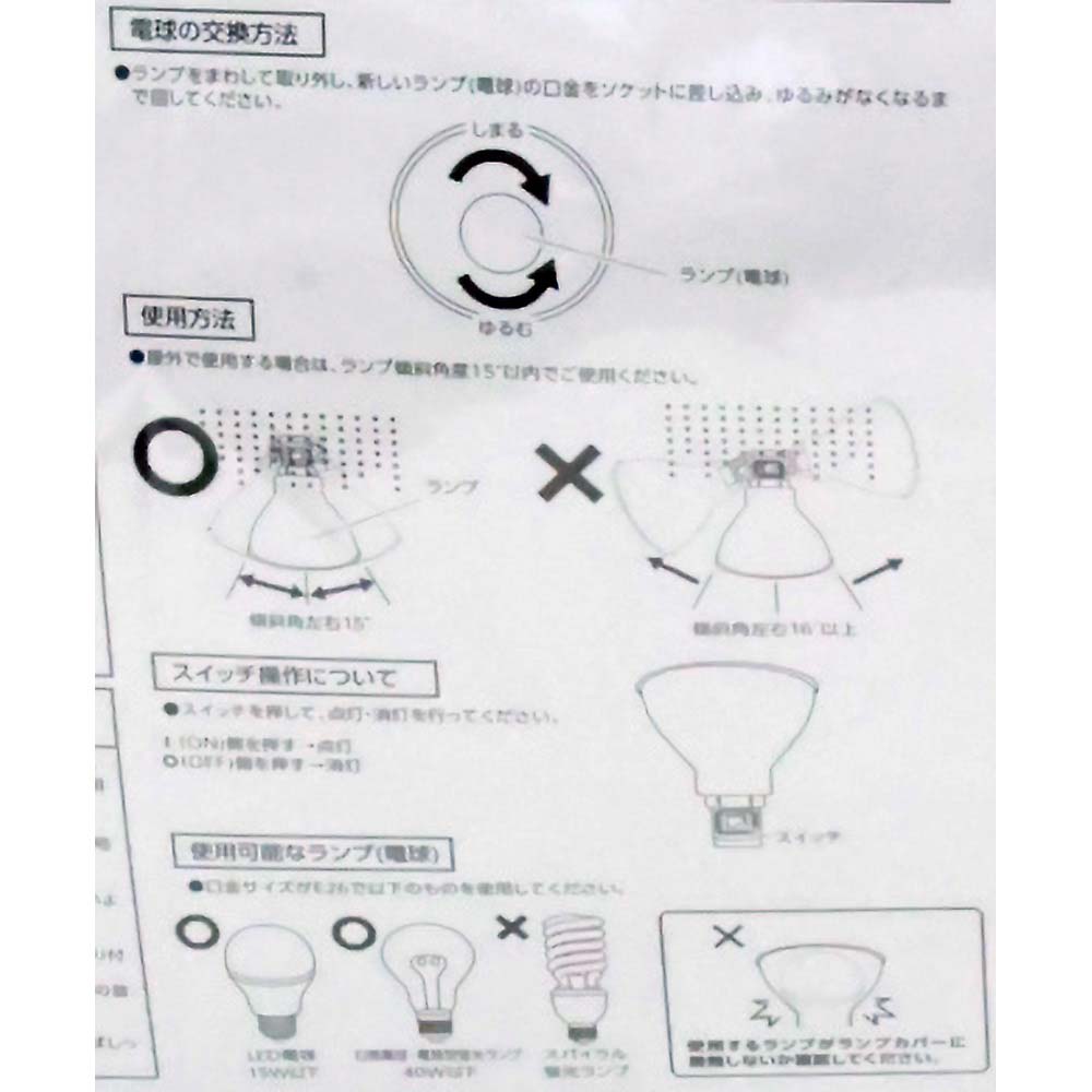 EARTHMAN カバー付LEDクリップライト 7W CLT-7LB　CLT-7LB