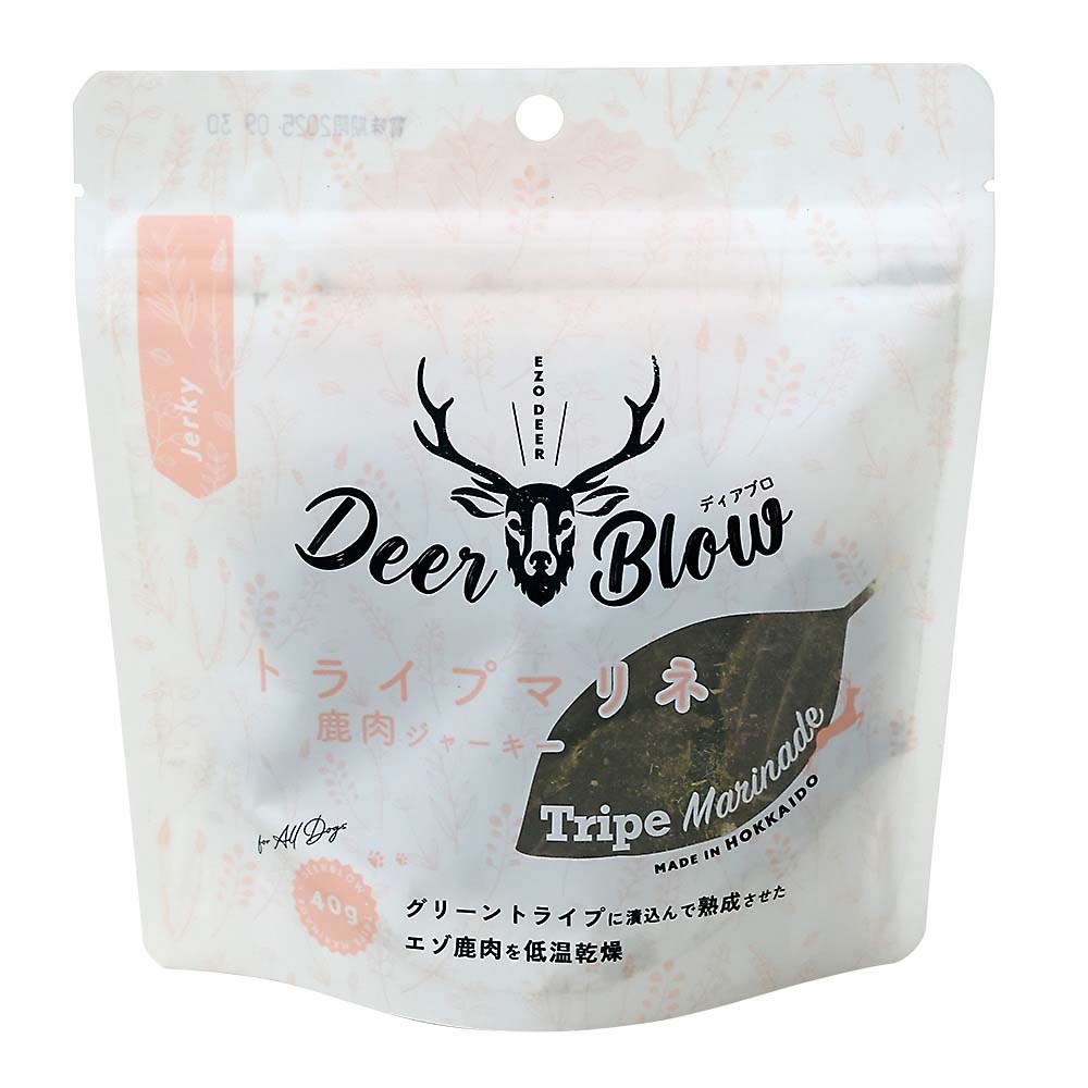 ペットカインドＤＢトライプエゾ鹿ジャーキー　４０ｇ