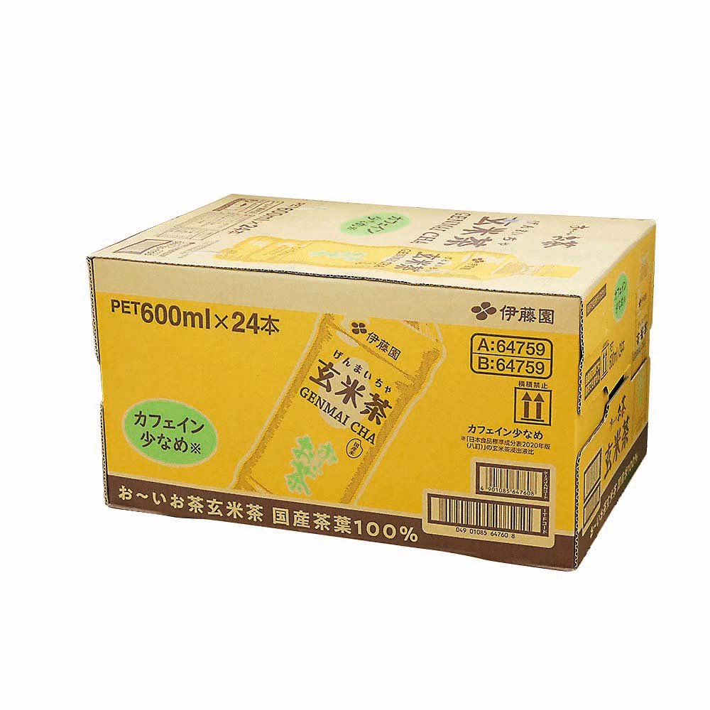 お－いお茶玄米茶　６００（ケース）　６００mlｘ２４