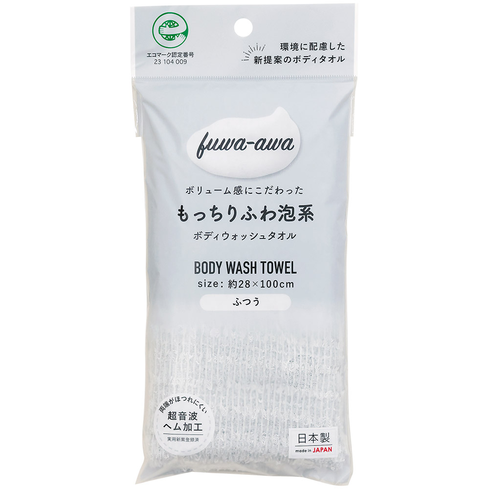 エコ泡ボディタオルもっちりふわ泡系ふつうＧＹ