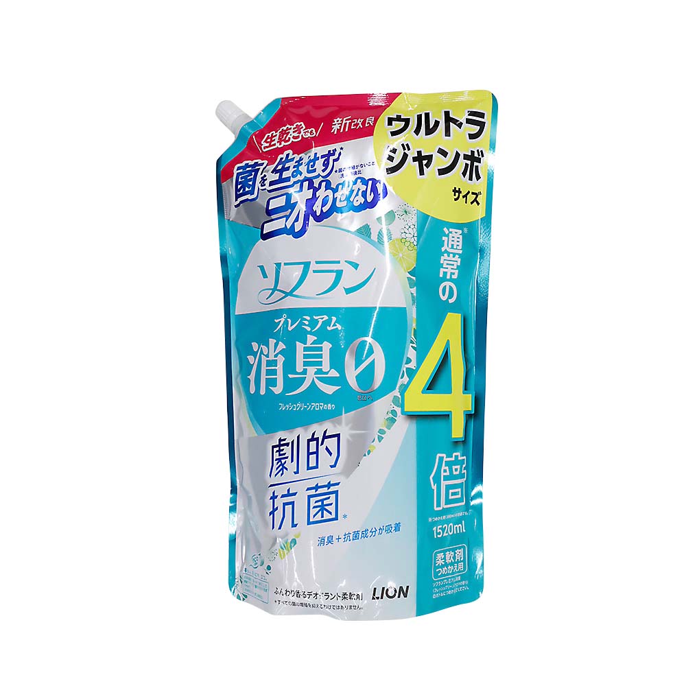 ソフランプレミアム消臭フレッシュグリーンアロマ替ウルトラジャンボ　1520ml