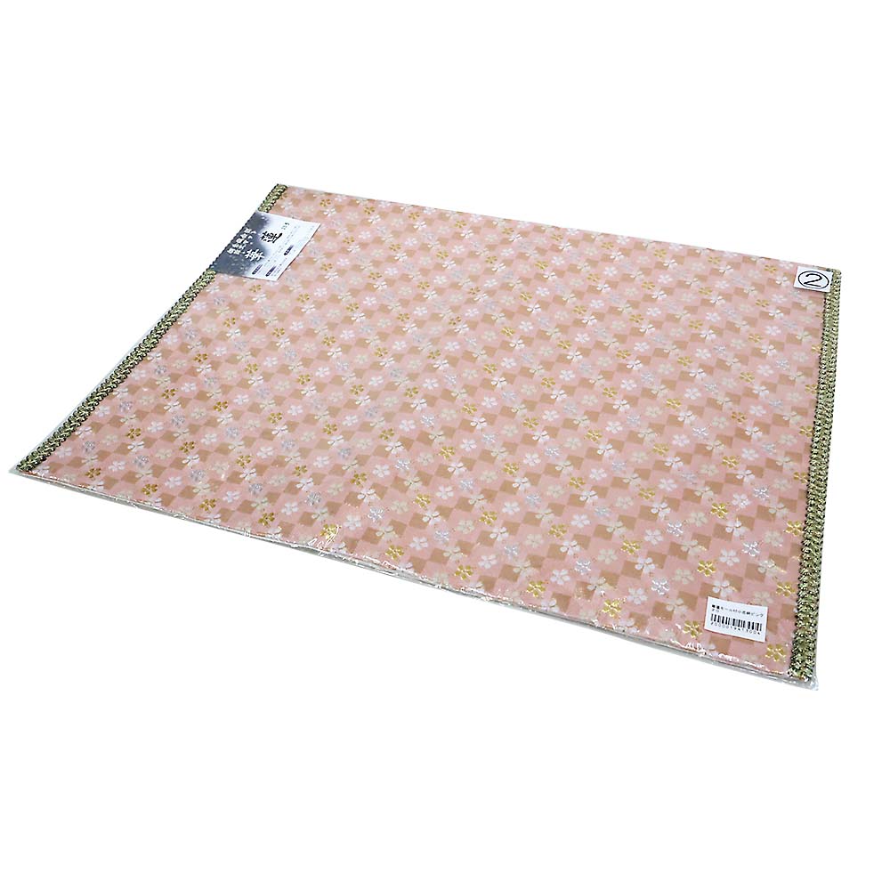 防炎加工経机掛 華蓮モール付小花柄ピンク20号340x470