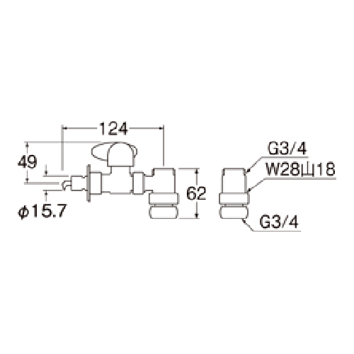 三栄 PB515S 分岐ソケット　PB515S