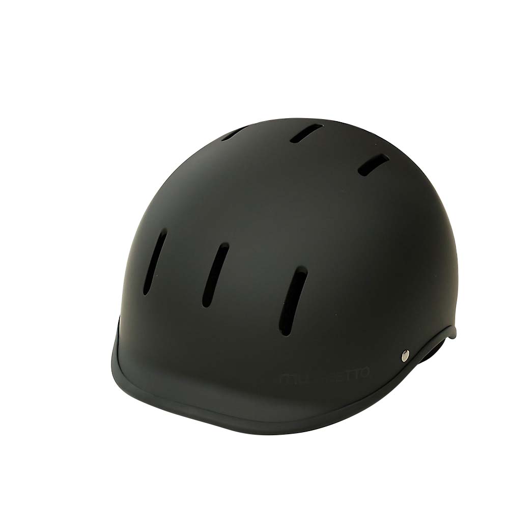 石野 ハードシェルヘルメット muGHETTO ISN11303 L マットブラック　ISN11303MBK
