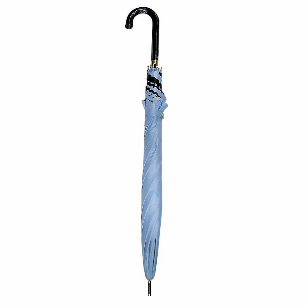 晴雨兼用手開き傘 ブーケ サックス 55cm
