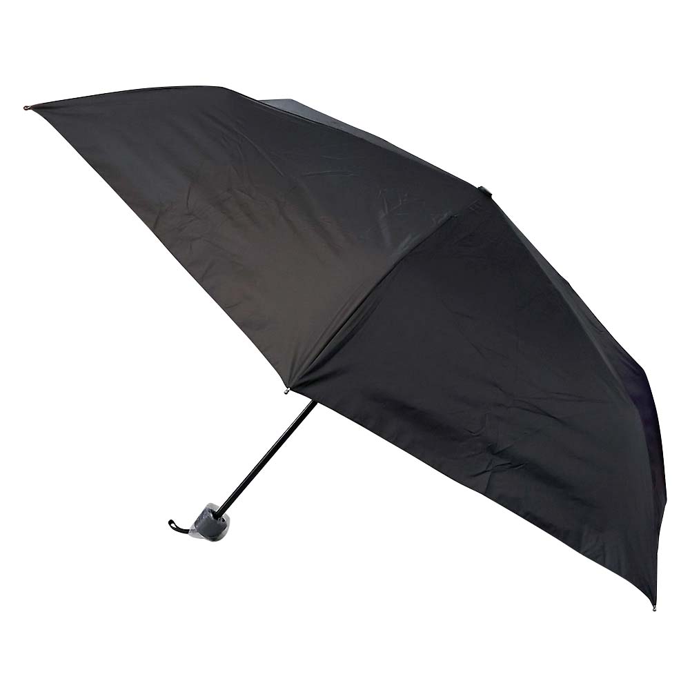 晴雨兼用折傘 ブラック 65cm