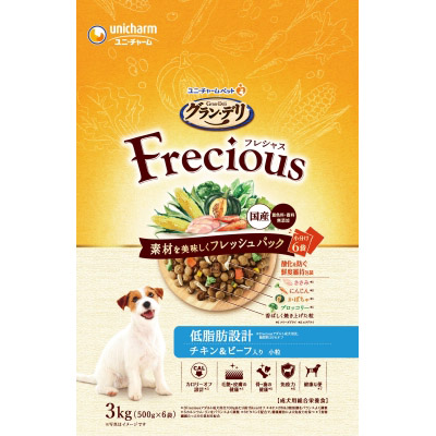 GranDeli Frecious アダルト 低脂肪設計 チキン&ビーフ入り　3.0Kg