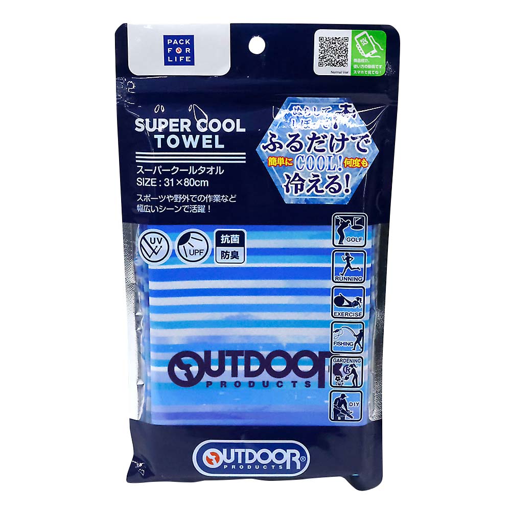 OUTDOORスーパークールタオル31X80cm　ODT-2427BL