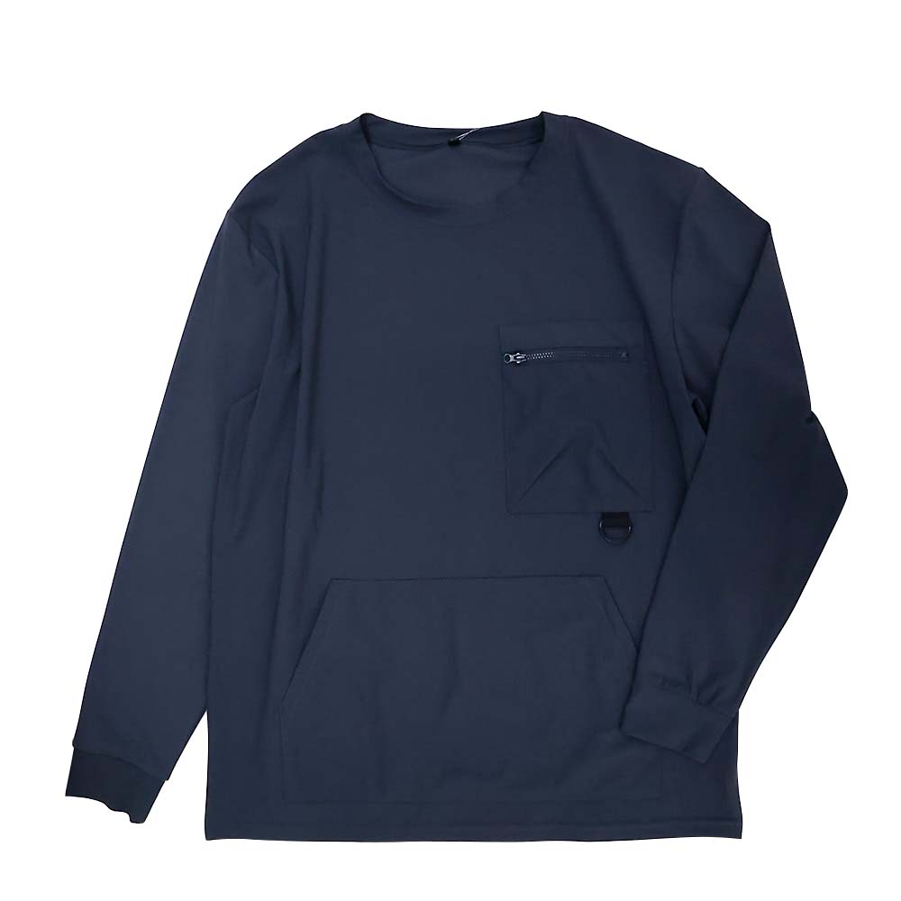 NPUストレッチ長袖Tシャツ チャコール M　24502