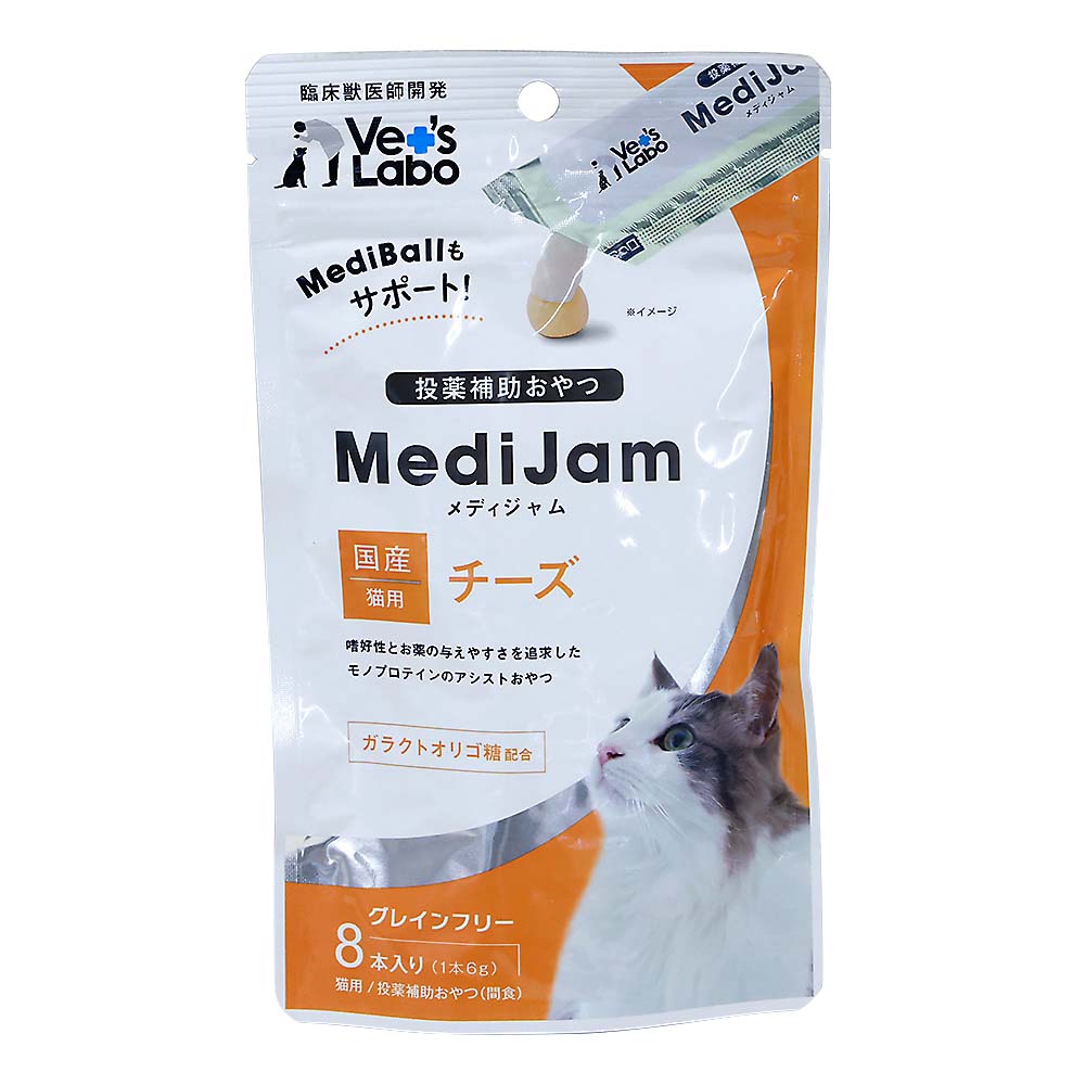 メディジャム猫用チーズ　6g×8本