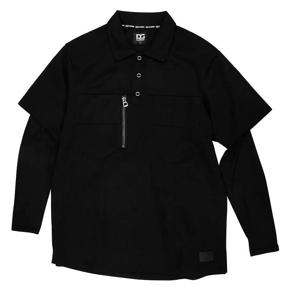 DG814 ポロシャツ 49 ブラック M