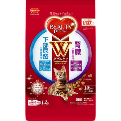 ビューティープロ キャット Wケア 下部尿路･腎臓の健康　1.2kg