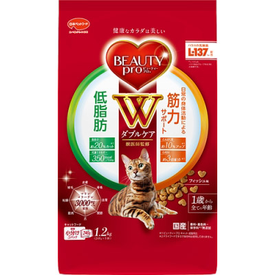 ビューティープロ キャット Wケア 低脂肪･筋力サポート　1.2kg