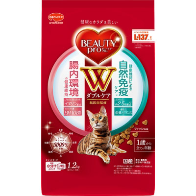 ビューティープロ キャット Wケア 腸内･自然免疫ケア　1.2kg