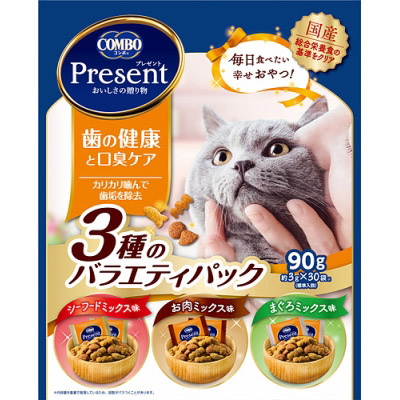 コンボ プレゼント キャット おやつ 歯の健康バラエティパック90g　90g