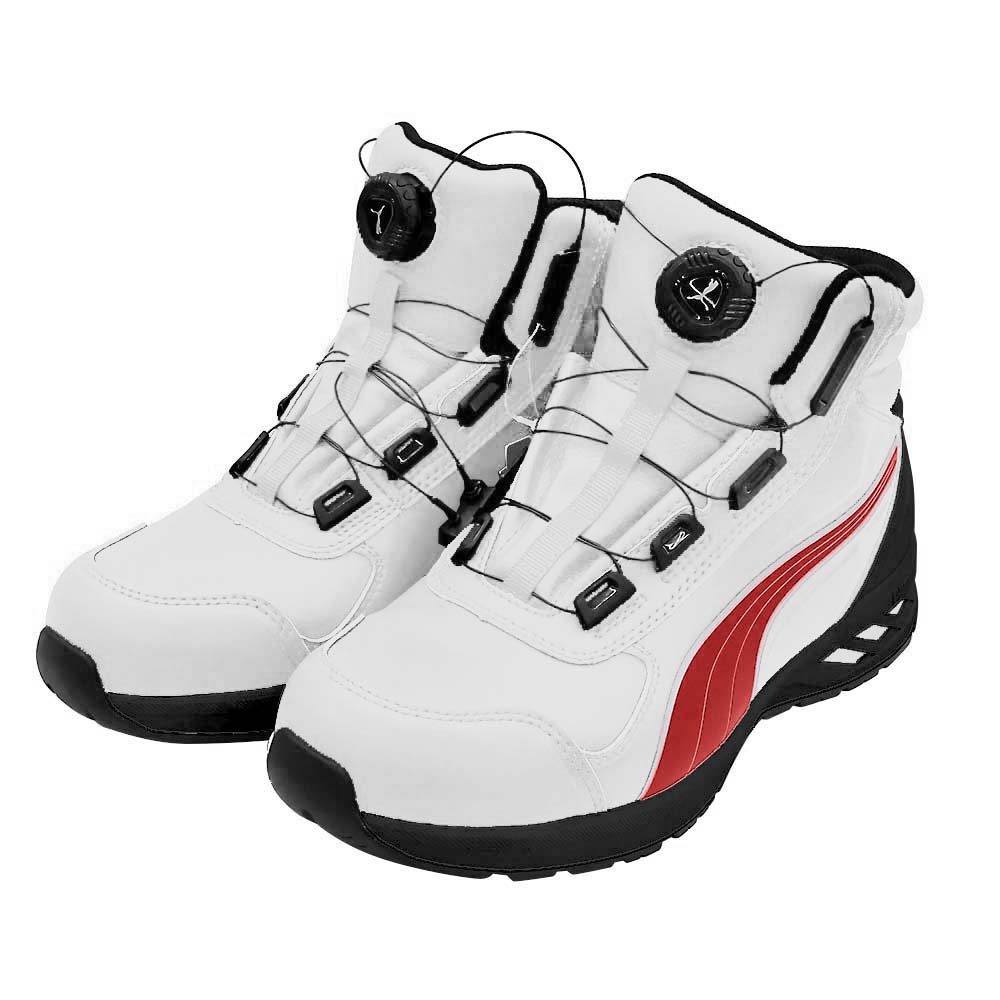 ＰＵＭＡ６３．３５９．０ライダー２．０ディスクミッド　ホワイト＆レッド　２５．０ｃｍ