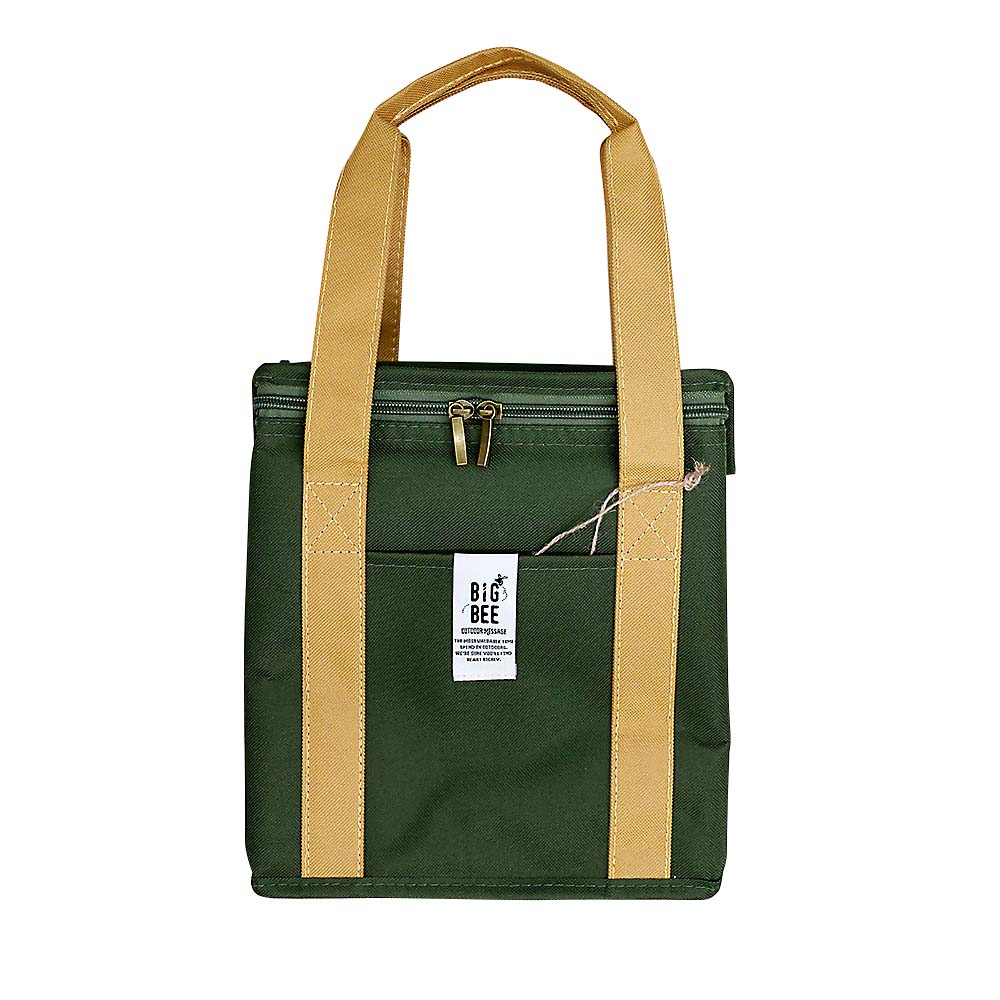 ＢＩＧＢＥＥ　ＢＯＸ型クーラーランチバッグ　オリーブグリーン