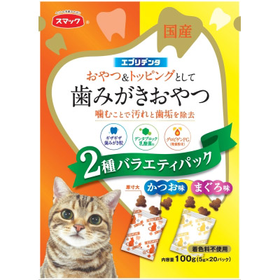 スマック エブリデンタ猫用2種かつおまぐろ　100g