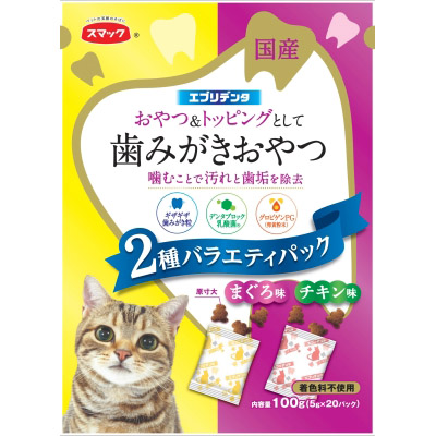 スマック エブリデンタ猫用2種まぐろチキン　100g