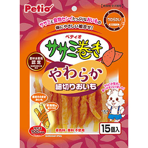 ペティオ ササミ巻き やわらか細切りおいも　15個