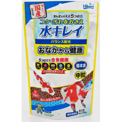 キョーリン　きんぎょのえさ５つの力　基本食　中粒２００ｇ