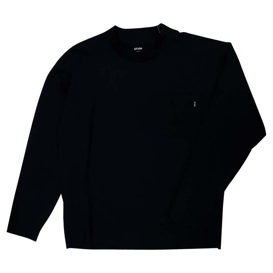 8862 パリT長袖クルー　ブラック L