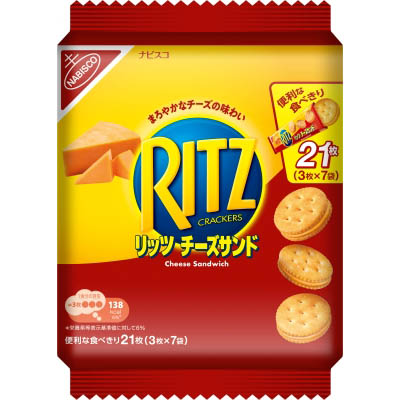 リッツファミリーパックチーズサンド　７袋入