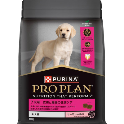 プロプラン全犬種子犬皮膚と胃腸サーモン　800g