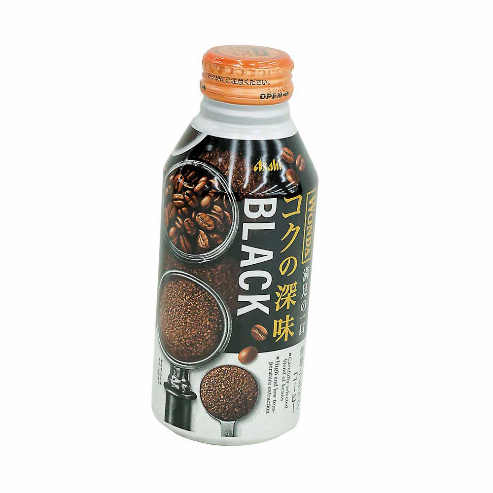 アサヒ　ワンダ　コクの深味　ブラックボトル缶　４００ml