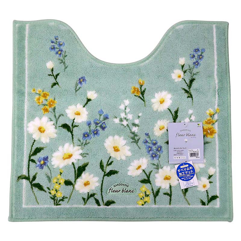 フルールブラン トイレマット 55×60cm G