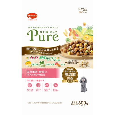 コンボ ピュア ドッグ 国産鶏肉･野菜入り　600g