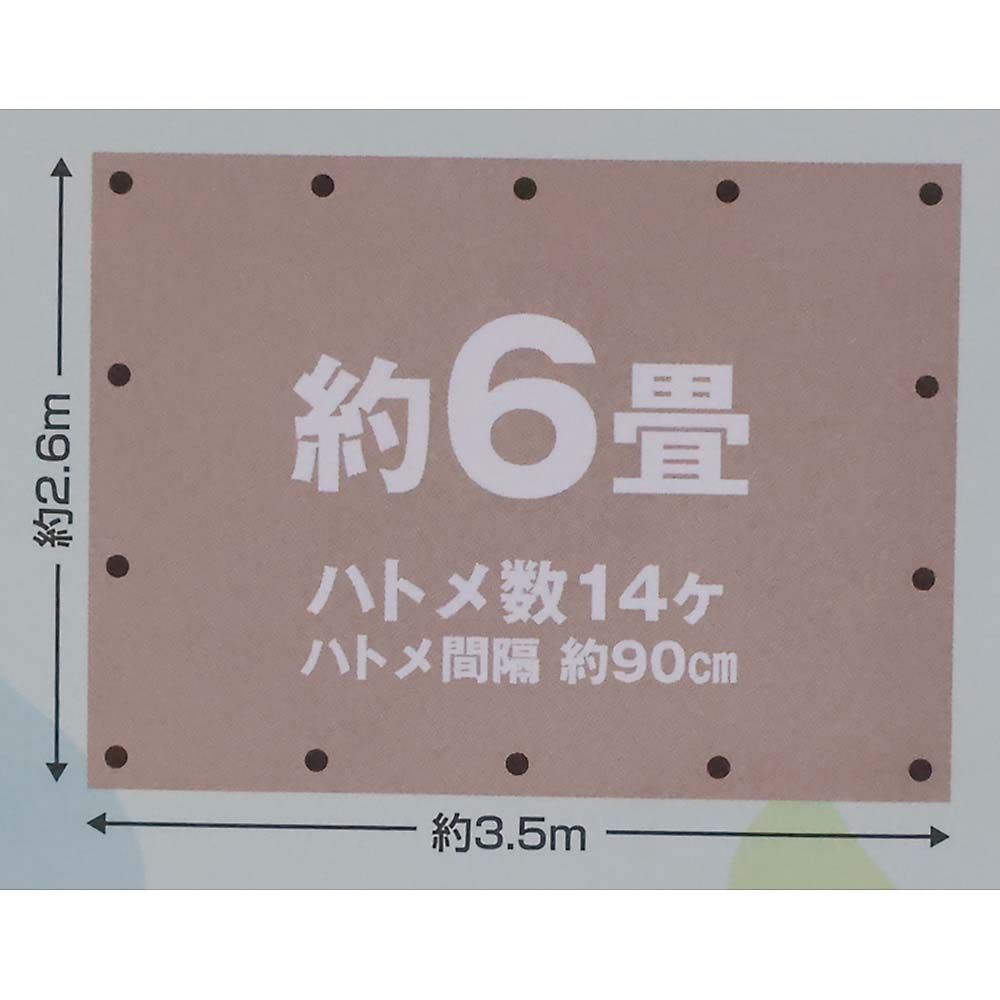 ＃２０００イメージシートグレージュ　２．６ｍｘ３．５ｍ