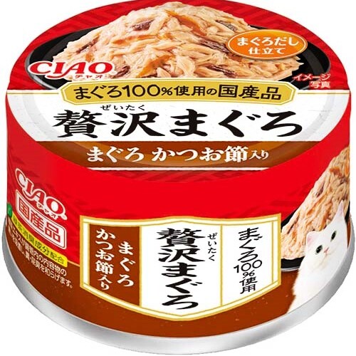 CIAO 贅沢まぐろまぐろ かつお節入り　60g