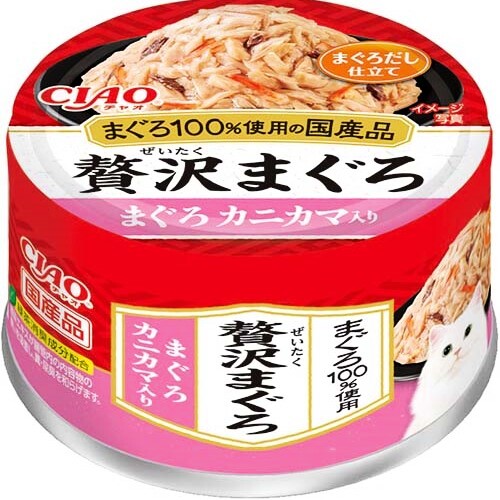 CIAO 贅沢まぐろまぐろ カニカマ入り　60g