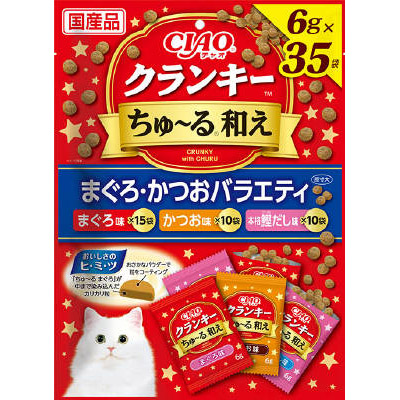 クランキーちゅ~る和え まぐろかつおバラエティ　6gx35袋