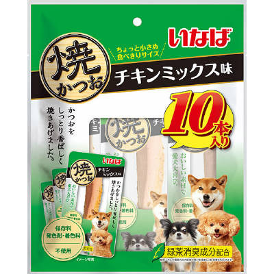 いなば 焼かつおチキンミックス味　10本