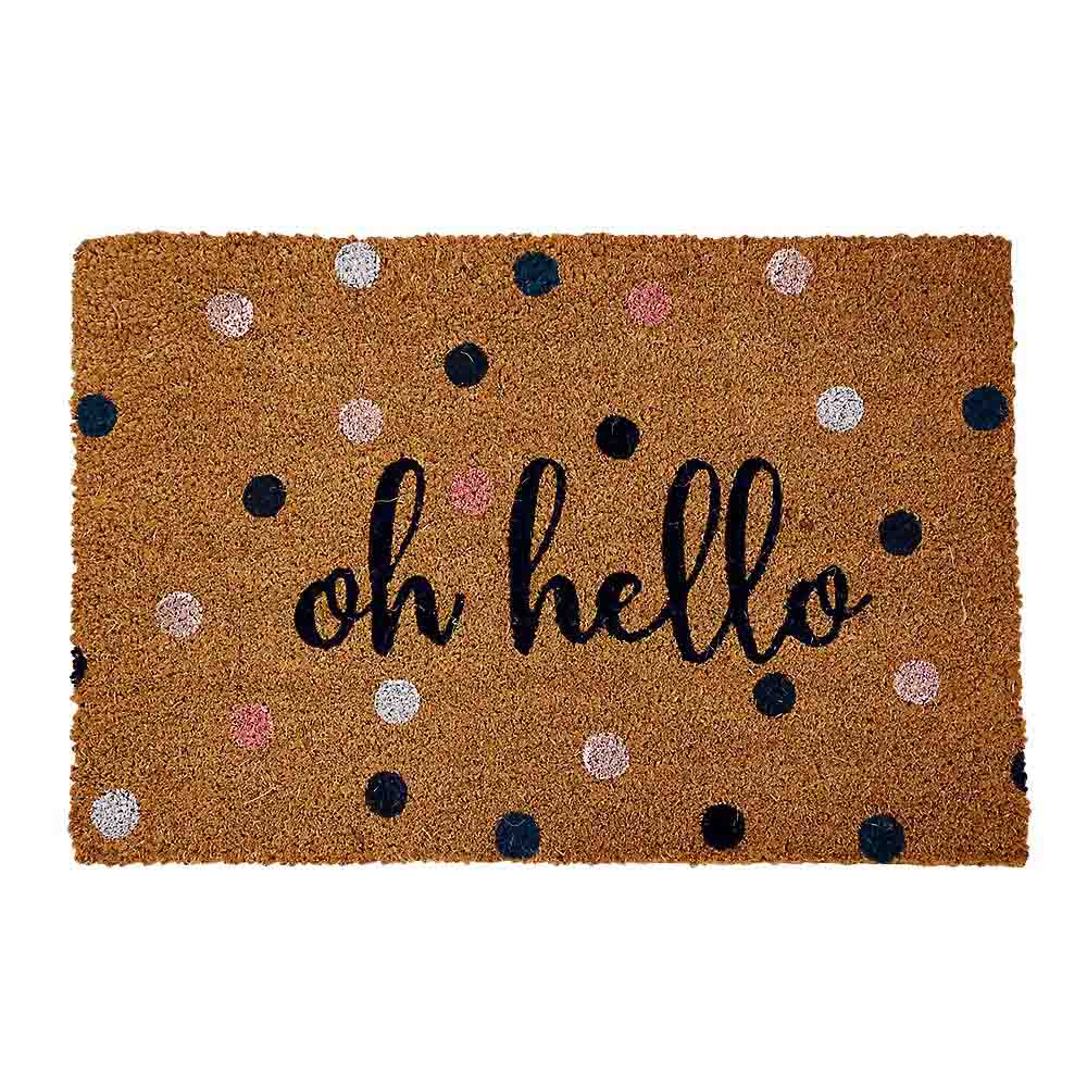 ドアマット Oh hello 40x60cm | ジョイフル本田