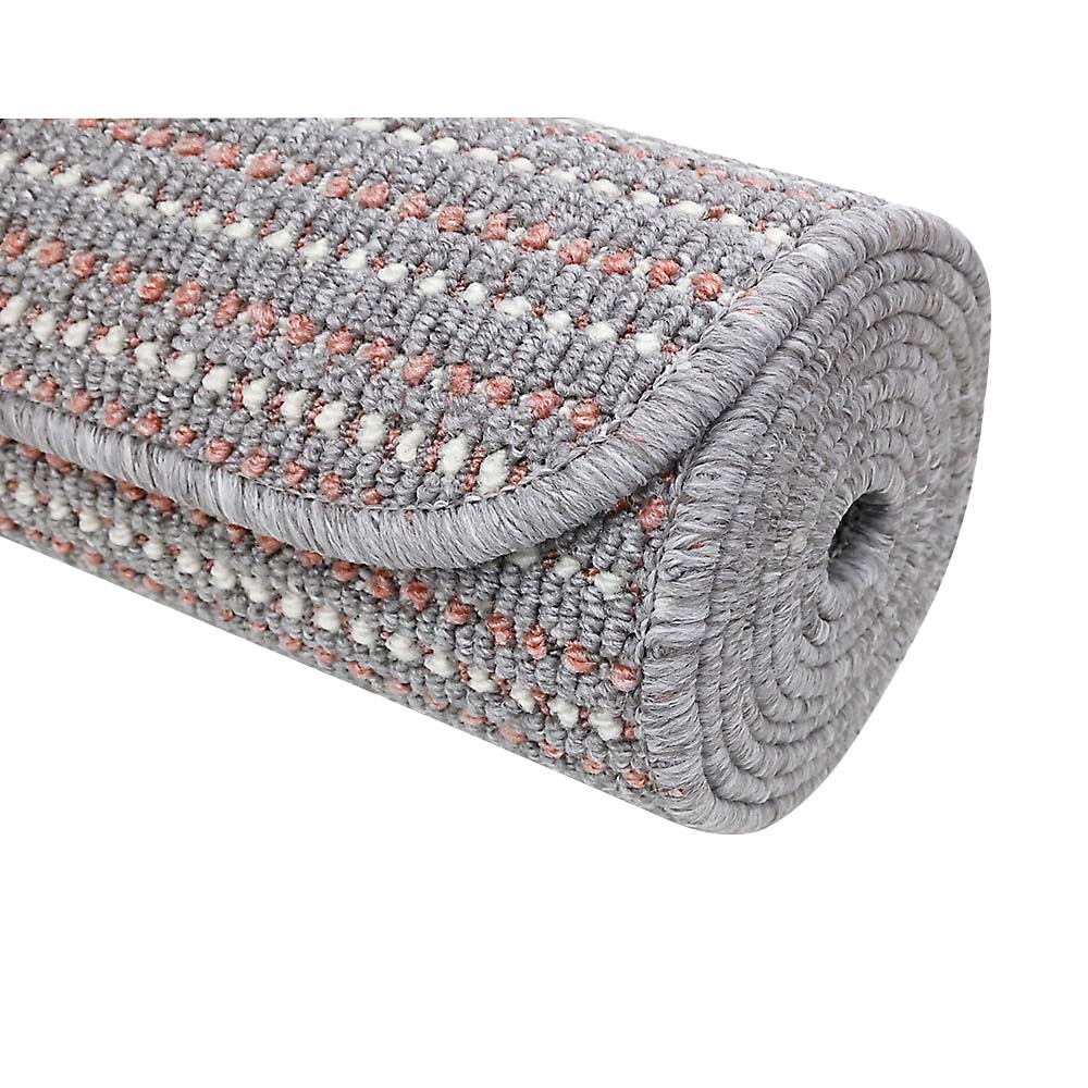 ギリシャ製キッチンマット　ペトラ　グレー　５０ｘ２５０ｃｍ