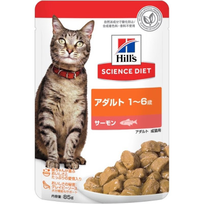SD 猫用 アダルト 1~6歳 サーモン パウチ　85g