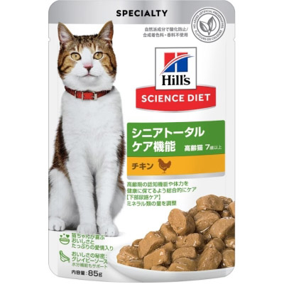 SD 猫用 シニアトータルケア機能 7歳以上 チキン パウチ　85g