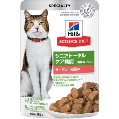 SD 猫用 シニアトータルケア機能 7歳以上 サーモン パウチ　85g