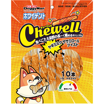 Chewellヤギミルクササミロールツイスト　10本