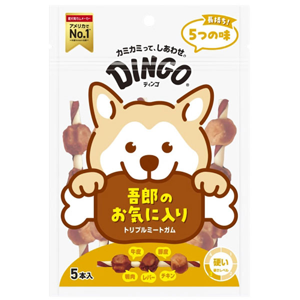 ディンゴトリプルミートガム 5本入