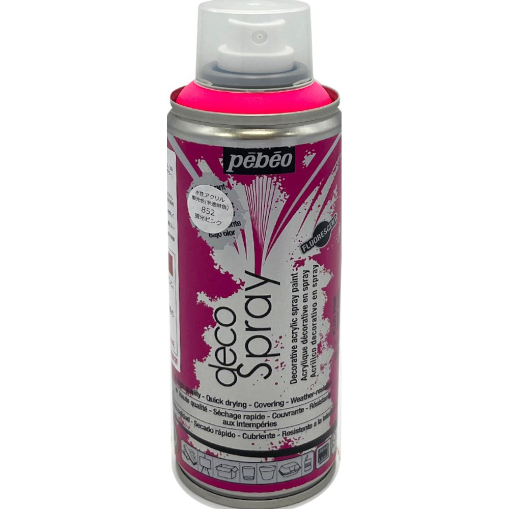 デコスプレー　２００ml　Ｎｏ．８５２　蛍光ピンク
